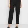 Anna Field Linen Mix - Pantalones - Black