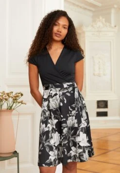 Anna Field Vestido Ligero - Black/Grey/White