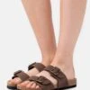 Anna Field Pantuflas - Dark Brown