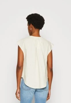 Anna Field Linen-Mix Shirt - Camiseta Estampada - Beige -Ofertas Anna Field Tienda 1c54f213841944ff9351103cefea971f