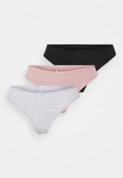 Anna Field Georgina 3 Pack- Tanga - Black/White/Pink -Ofertas Anna Field Tienda 1dc7bd65e67b45feb565063261ef3eb6
