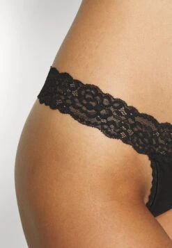 Anna Field 10Pp Cotton And Lace Thong - Tanga - Black -Ofertas Anna Field Tienda 1e3643c56d2f40289953e14d52bb3ace