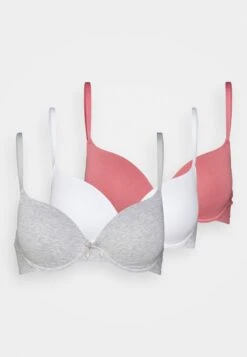 Anna Field Sunlight 3Pack Tshirt Bra - Sujetador Básico - Pink/Grey/White -Ofertas Anna Field Tienda 2dc08d5a17e5486e994df821bba6549b