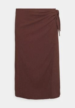 Curvy Textured Sarong Midi Skirt - Falda Cruzada - Brown 10 Curvy Textured Sarong Midi Skirt - Falda Cruzada - Brown -Ofertas Anna Field Tienda 32eb2e97370a414c9459b91ab42d5b52