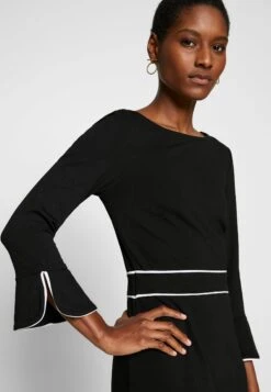 Anna Field Vestido De Tubo - Black/White -Ofertas Anna Field Tienda 49bf314d56f8479c9c451c7bcaad808f