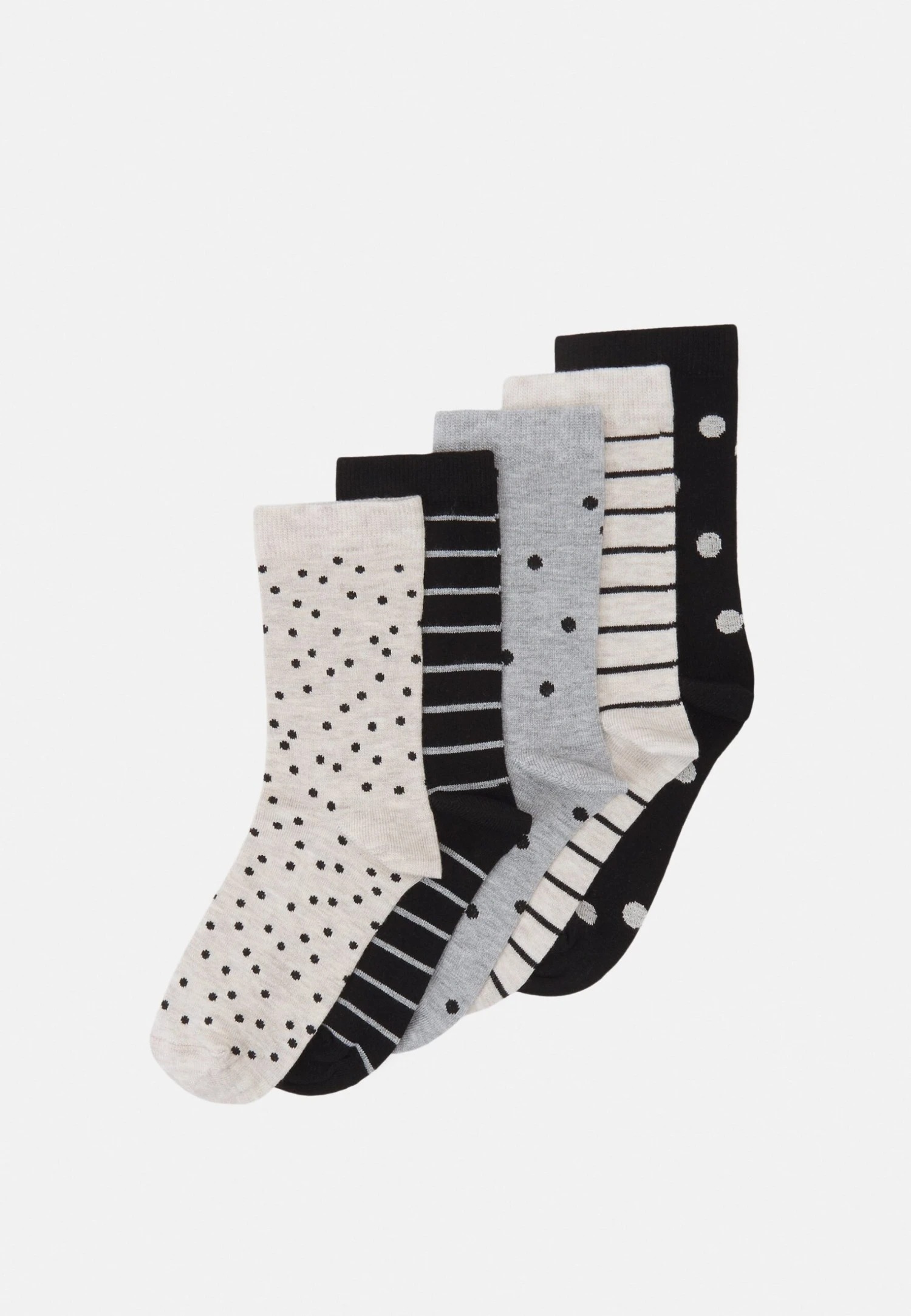Anna Field 5 Pack - Calcetines - Grey/Black 1 Anna Field 5 Pack - Calcetines - Grey/Black