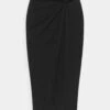 Anna Field Front Knot Midi Skirt - Falda De Tubo - Black