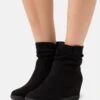 Anna Field Winter Boot - Botines De Cuña - Black