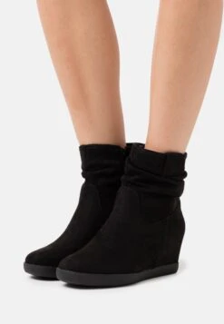Anna Field Winter Boot - Botines De Cuña - Black