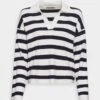 Anna Field Jersey De Punto - Off-White/Dark Blue