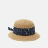 Anna Field Sombrero - Tan/Dark Blue