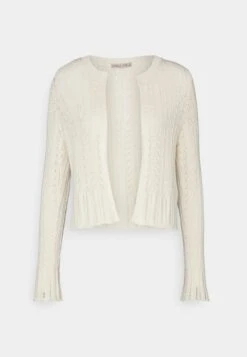 Anna Field Pointelle Bolero - Chaqueta De Punto -Offwhite -Ofertas Anna Field Tienda 80fd271f0511419498190fbbf73f190d