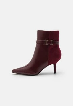 Anna Field Botines De Tacón - Bordeaux
