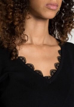 Anna Field Lace Insert V Neckline Loose Dress - Vestido De Punto - Black 9 Anna Field Lace Insert V Neckline Loose Dress - Vestido De Punto - Black -Ofertas Anna Field Tienda acaedc815ec14646bd5e67fc6ccc0ace