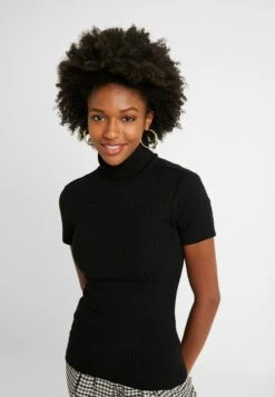 1/2 Sleeve Roll Neck - Camiseta Básica - Black -Ofertas Anna Field Tienda c0f6a97975034c6dbb8721bf68d7a8fb