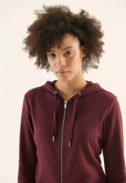 Anna Field Sudadera Con Cremallera - Bordeaux -Ofertas Anna Field Tienda c200c791ca6843fc9637e58383db4e67