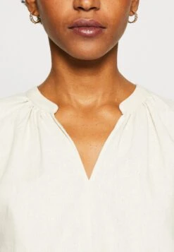 Anna Field Linen-Mix Shirt - Camiseta Estampada - Beige -Ofertas Anna Field Tienda c579147466c44bc0a1f221ec7717c927