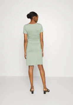 Short Sleeves Ruched Waist Mini Flared Dress - Vestido Ligero - Light Green 7 Short Sleeves Ruched Waist Mini Flared Dress - Vestido Ligero - Light Green -Ofertas Anna Field Tienda c8fe3a1087754450a4d132399aa1f01c
