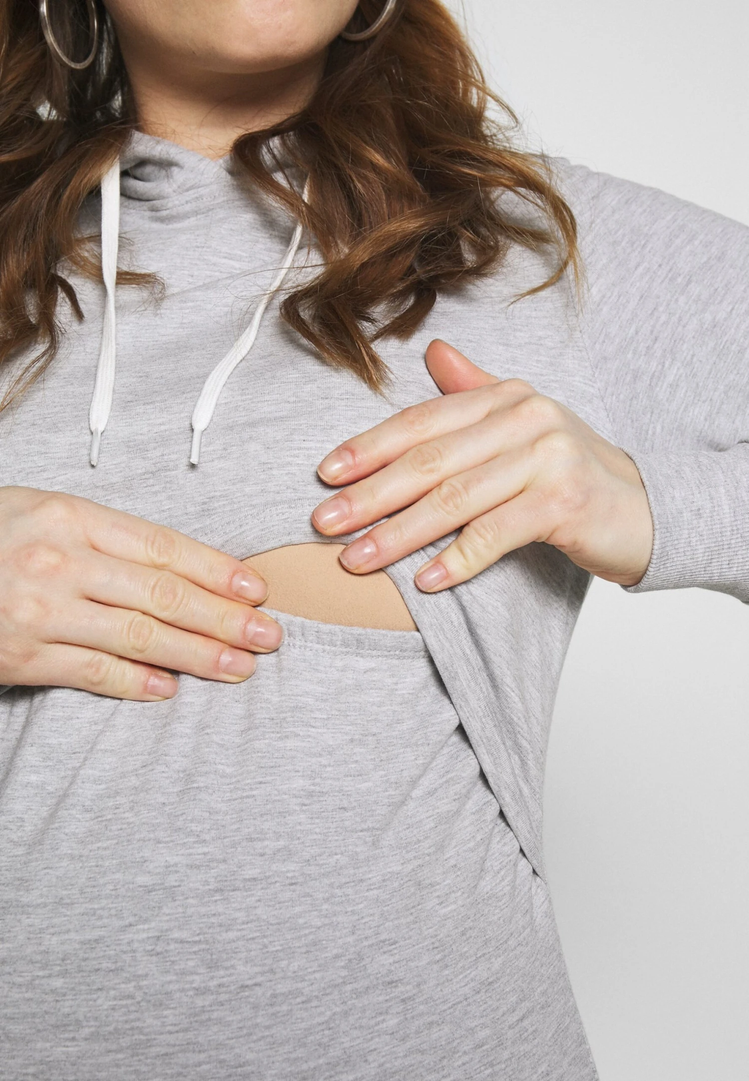 2 Pack Nursing Hoodie - Jersey Con Capucha - Light Grey/Dark Blue 7 2 Pack Nursing Hoodie - Jersey Con Capucha - Light Grey/Dark Blue - Imagen 7