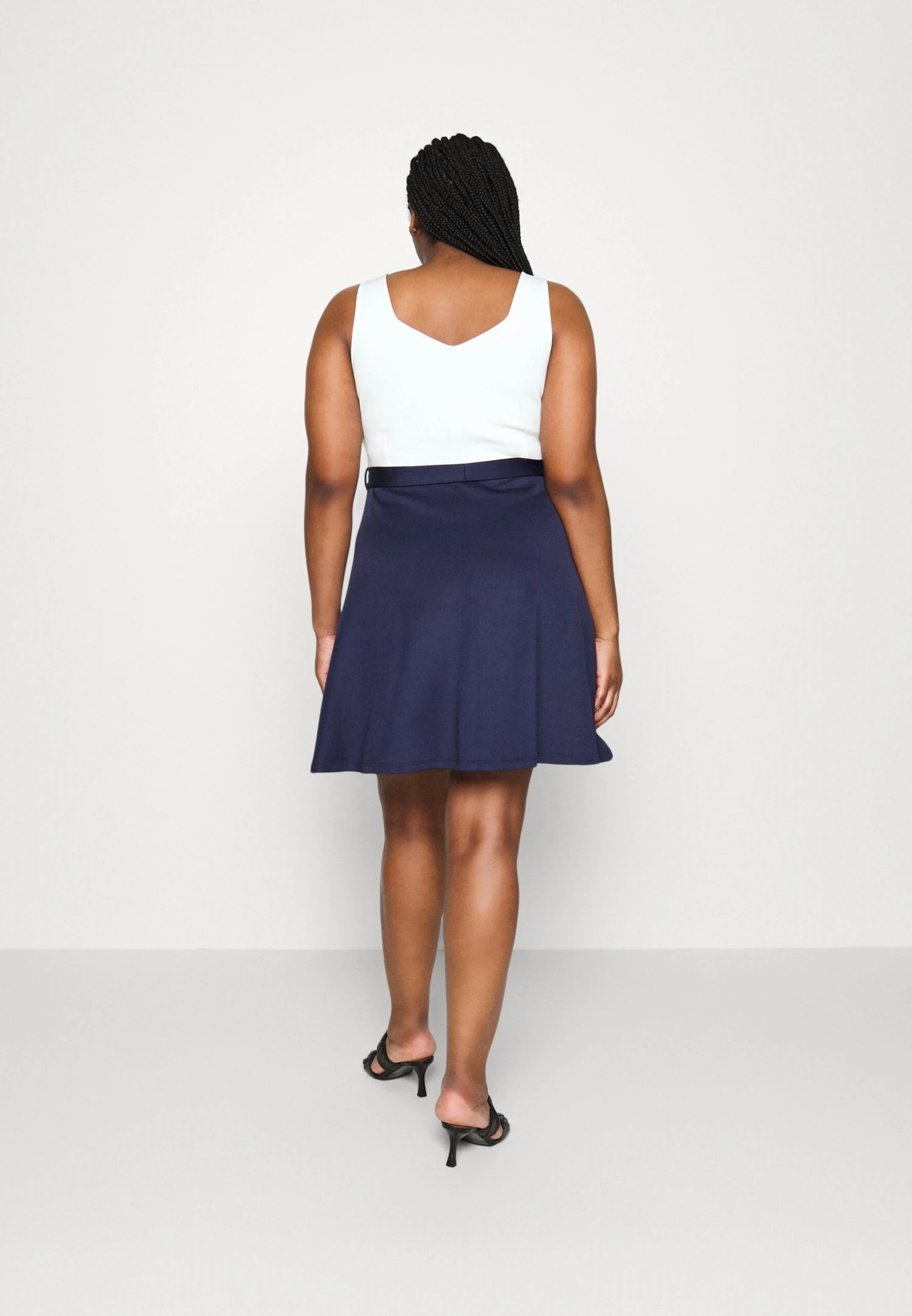 Vestido Ligero - Dark Blue/White 3 Vestido Ligero - Dark Blue/White - Imagen 3