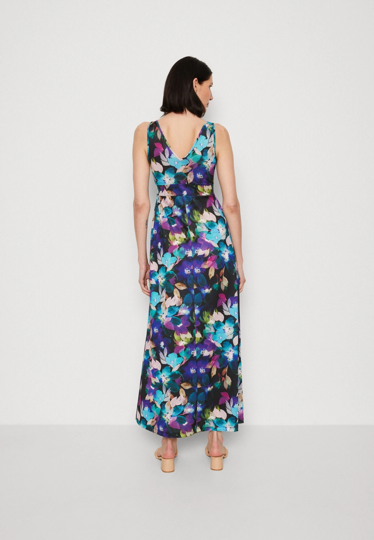 Anna Field Vestido Largo - Black/Blue/Multicoloured 3 Anna Field Vestido Largo - Black/Blue/Multicoloured - Imagen 3