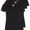 Anna Field 3 Pack - Camiseta Básica - Black