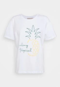Anna Field Hattie Pineapple Puff - Camiseta Estampada - White -Ofertas Anna Field Tienda e649fd24bf224ad29dae6cae8c61d989
