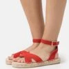 Anna Field Leather - Sandalias Con Plataforma - Red