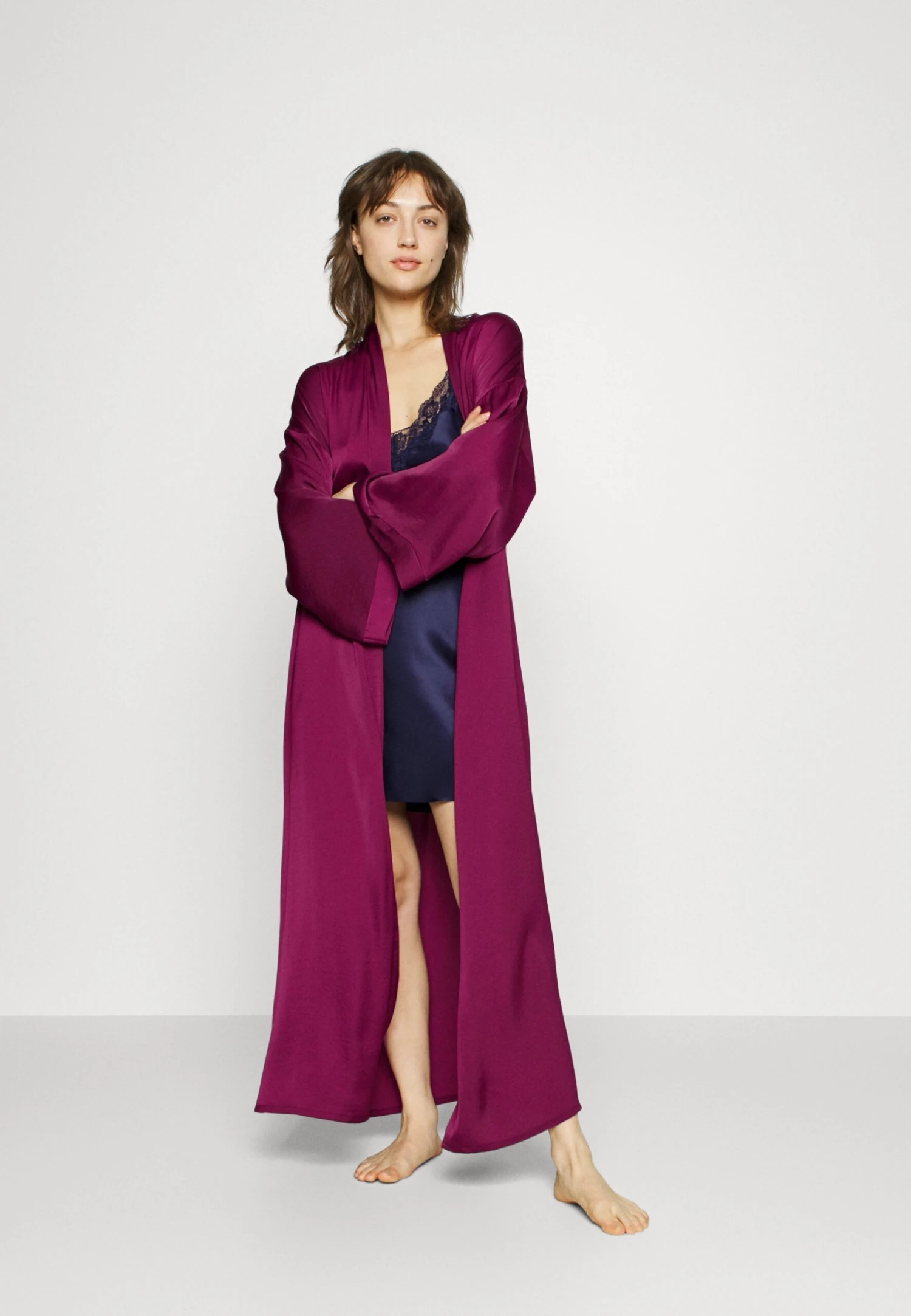 Anna Field Bridal Dressing Gown - Albornoz - Purple 2 Anna Field Bridal Dressing Gown - Albornoz - Purple - Imagen 2